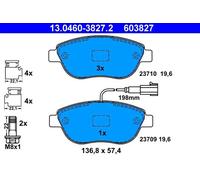 Set di pastiglie freno ATE 13.0460-3827.2, anteriore