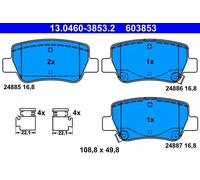Pastiglie freno 13.0460-3853.2 ATE per TOYOTA AVENSIS Tre volumi