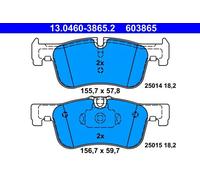 Set di pastiglie freno, freno a disco ATE 13.0460-3865.2