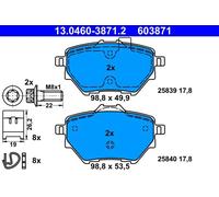 Set di pastiglie freno ATE 13.0460-3871.2, posteriore