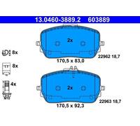 ATE 13.0460-3889.2 Kit pastiglie freni