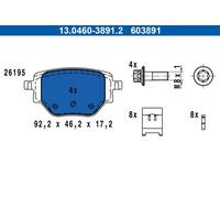 Set di pastiglie freno ATE 13.0460-3891.2
