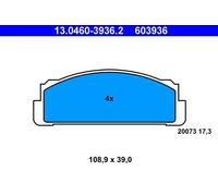 Pastiglie freno 13.0460-3936.2 ATE per FIAT LANCIA AUTOBIANCHI SEAT