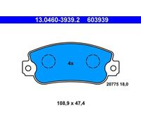 ATE 13046039392 Set pastiglie freno a disco