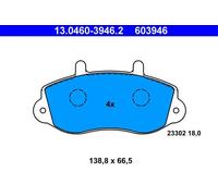 Pastiglie freno 13.0460-3946.2 ATE per RENAULT OPEL