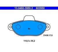Pastiglie freno 13.0460-3950.2 ATE per FIAT LANCIA