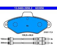 Pastiglie freno 13.0460-3956.2 ATE per CITROËN XANTIA XANTIA Break