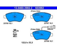 Set di pastiglie freno ATE 13.0460-3982.2, anteriore