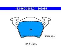 Set di pastiglie freno ATE 13.0460-3985.2, posteriore