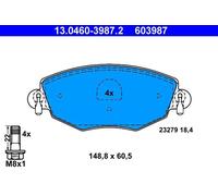 Set di pastiglie freno ATE 13.0460-3987.2, fronte