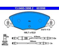 Pastiglie freno 13.0460-3998.2 ATE per CITROËN C5 I C5 II C5 II Break C5 I Break