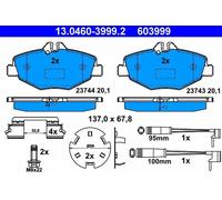Set di pastiglie freno ATE 13.0460-3999.2, anteriore