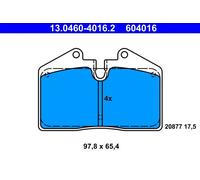 Set di pastiglie freno ATE 13.0460-4016.2, anteriore, posteriore