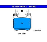 Set di pastiglie freno ATE 13.0460-4040.2, posteriore