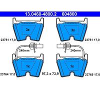 Pastiglie freno 13.0460-4800.2 ATE per VW PHAETON