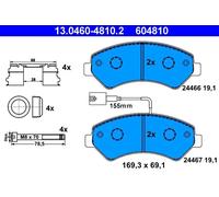 Set di pastiglie freno ATE 13.0460-4810.2, anteriore