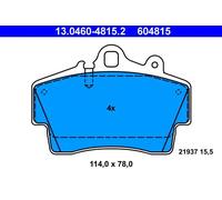 Pastiglie freno 13.0460-4815.2 ATE per PORSCHE CAYMAN BOXSTER