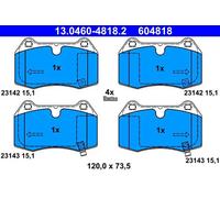ATE Kit pastiglie freno, Freno a disco compatibile con NISSAN 13.0460-4818.2