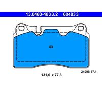 ATE Set pastiglie freno 13.0460-4833.2 – Anteriore