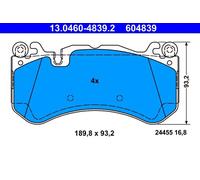 Set di pastiglie freno ATE 13.0460-4839.2, anteriore