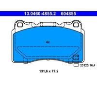 ATE Kit pastiglie freno, Freno a disco per OPEL VAUXHALL 13.0460-4855.2