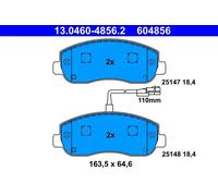 ATE Set pastiglie freno 13.0460-4856.2 anteriore per Nissan, Opel, Renault