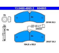 Pastiglie freno 13.0460-4865.2 ATE per NISSAN CABSTAR NT400 CABSTAR
