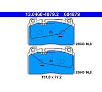 Set di pastiglie freno, freno a disco ATE 13.0460-4879.2