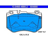Pastiglie freno 13.0460-4880.2 ATE per MERCEDES-BENZ CLASSE C T-Model CLASSE C