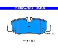 Set di pastiglie freno ATE 13.0460-4882.2, posteriore