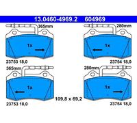 Pastiglie freno 13.0460-4969.2 ATE per PEUGEOT 406 Coupé