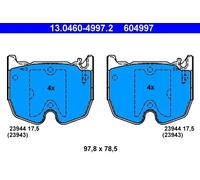 Pastiglie freno 13.0460-4997.2 ATE per MERCEDES-BENZ SL CLASSE S CLASSE E CLS