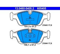 Pastiglie freno 13.0460-5405.2 ATE per BMW 3 3 Coupé 3 Touring 3 Compact