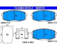Pastiglie freno 13.0460-5515.2 ATE per HYUNDAI KONA KONA Cassone/SUV