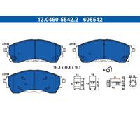 ATE 13.0460-5542.2 Kit pastiglie freni