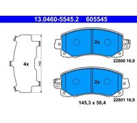 Pastiglie freno 13.0460-5545.2 ATE per SUBARU FORESTER XV IMPREZA Hatchback
