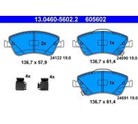 Pastiglie freno 13.0460-5602.2 ATE per TOYOTA AURIS COROLLA Tre volumi