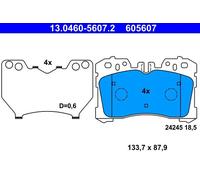Set di pastiglie freno ATE 13.0460-5607.2, anteriore
