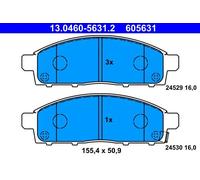Set di pastiglie freno ATE 13.0460-5631.2, anteriore