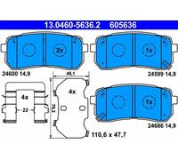 Pastiglie freno 13.0460-5636.2 ATE per HYUNDAI KIA