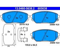 Pastiglie freno 13.0460-5638.2 ATE per HYUNDAI ix55