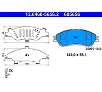 Set di pastiglie freno, freno a disco ATE 13.0460-5656.2