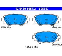 Set di pastiglie freno, freno a disco ATE 13.0460-5657.2