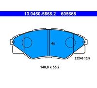 Pastiglie freno 13.0460-5668.2 ATE per TOYOTA HILUX VII Pick-up