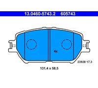 Pastiglie freno 13.0460-5743.2 ATE per TOYOTA LEXUS
