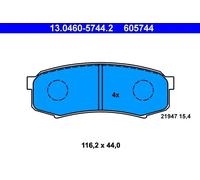 Pastiglie freno 13.0460-5744.2 ATE per TOYOTA MITSUBISHI