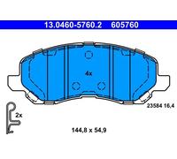 Pastiglie freno 13.0460-5760.2 ATE per MITSUBISHI JEEP PEUGEOT CITROËN CHRYSLER