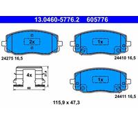 Set di pastiglie freno ATE 13.0460-5776.2, anteriore