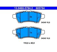 Pastiglie freno 13.0460-5784.2 ATE per NISSAN PATHFINDER III PATHFINDER III VAN