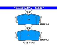 Set di pastiglie freno ATE 13.0460-5807.2, anteriore